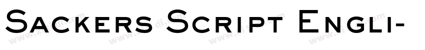 Sackers Script Engli字体转换